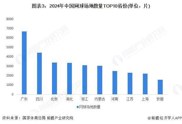 2025年中国网球场地分析:网球场地总片数超五万片【组图】